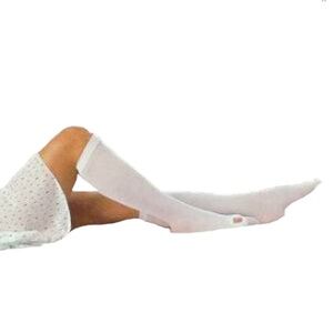 (6 prs) XL Regular Knee (20-30mm) White LifeSpan Anti-Embolism Compression Socks